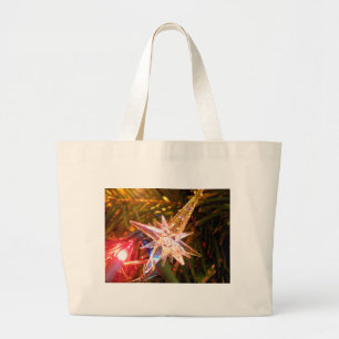 Grand Tote Bag Étoile de Noël