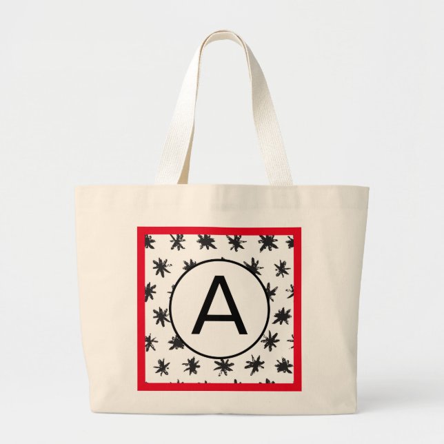GRAND TOTE BAG ÉTOILES INTIMES PERSONNALISÉES À LA MAIN DESSINÉES (Devant)