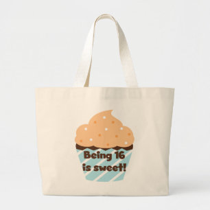 Grand Tote Bag Etre 16 est Sweet Anniversaire T-shirts et cadeaux