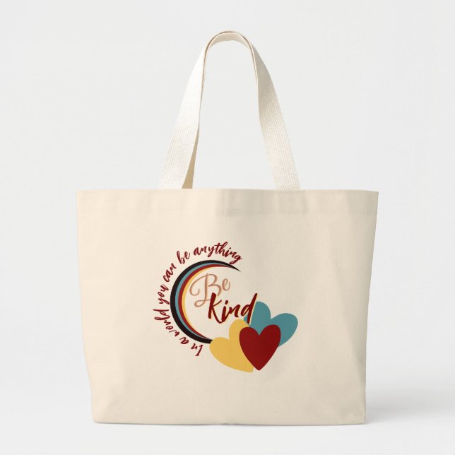 Grand Tote Bag Être gentil (Devant)