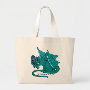 Grand Tote Bag Étreinte Fourre-tout de livre de Bookwyrm (enorme)