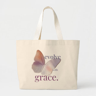 Grand Tote Bag Évoluer avec le thème de grâce