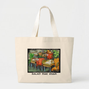 Grand Tote Bag Examen du Bar à Salades Cadeaux Drôles T-shirts Mu