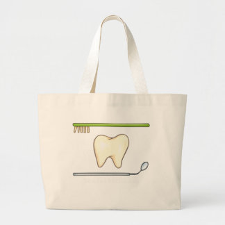 Grand Tote Bag Explorateur dentaire doux de miroir de dent