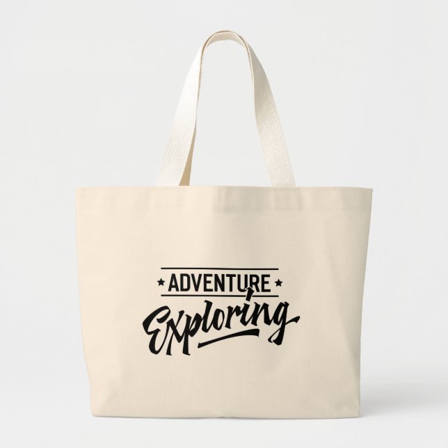 Grand Tote Bag Exploration aventure (Devant)