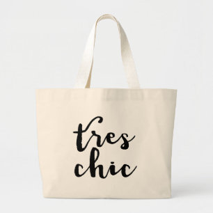 Grand Tote Bag Expression française chic de Tres