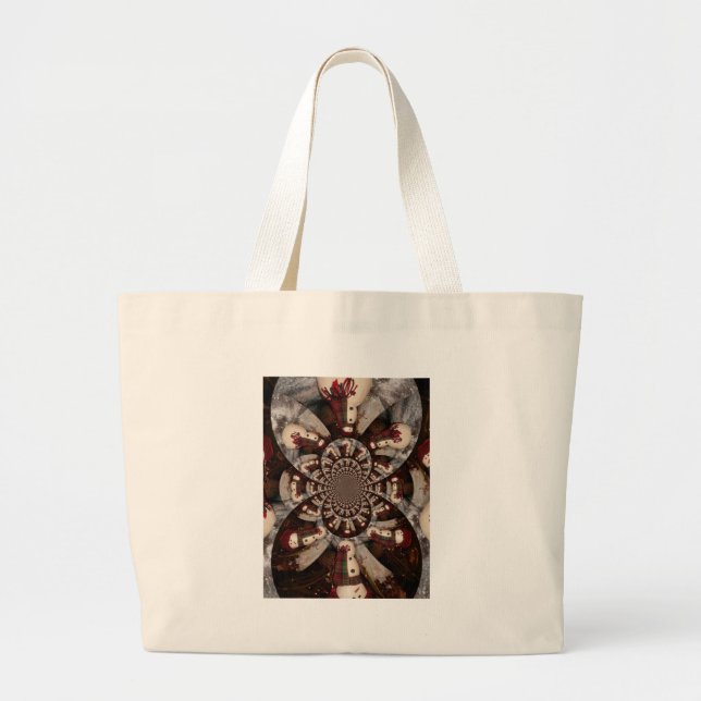 Grand Tote Bag Extraordinaire Snowman (Devant)