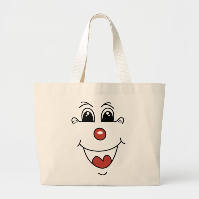 GRAND TOTE BAG FACE DE CLOWN (Devant)