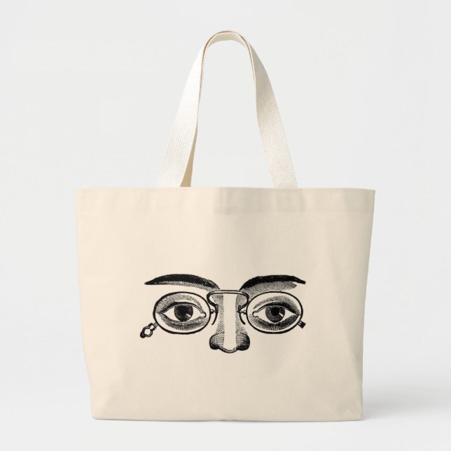 Grand Tote Bag Face vintage (Devant)