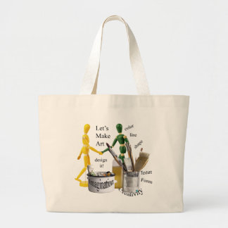 GRAND TOTE BAG "FAISONS L'ART "
