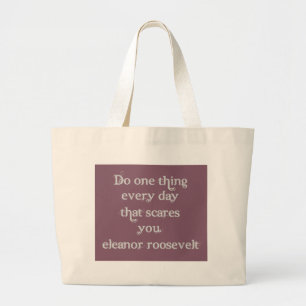 Grand Tote Bag Faites une chose chaque jour qui des alertes vous
