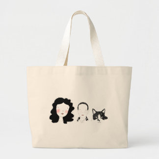 Grand Tote Bag Famille - conception de caractères minimale