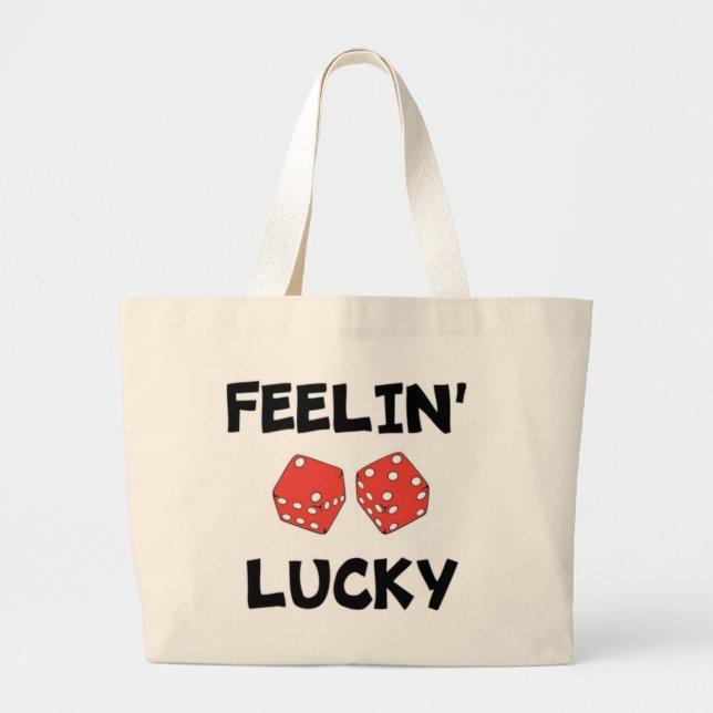GRAND TOTE BAG "FEELIN' LUCKY" DICE (Devant)