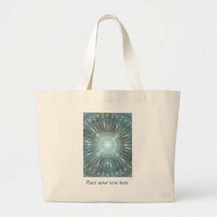 Grand Tote Bag Fenêtre de la cathédrale de Noël