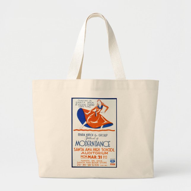 GRAND TOTE BAG FESTIVAL DE LA DANSE MODERNE (Devant)