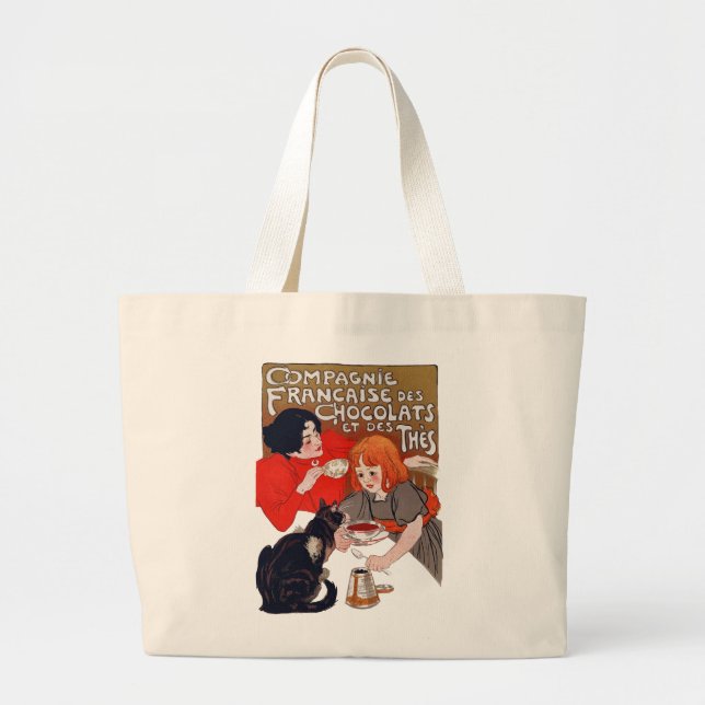 Grand Tote Bag Fête du chocolat français (Devant)