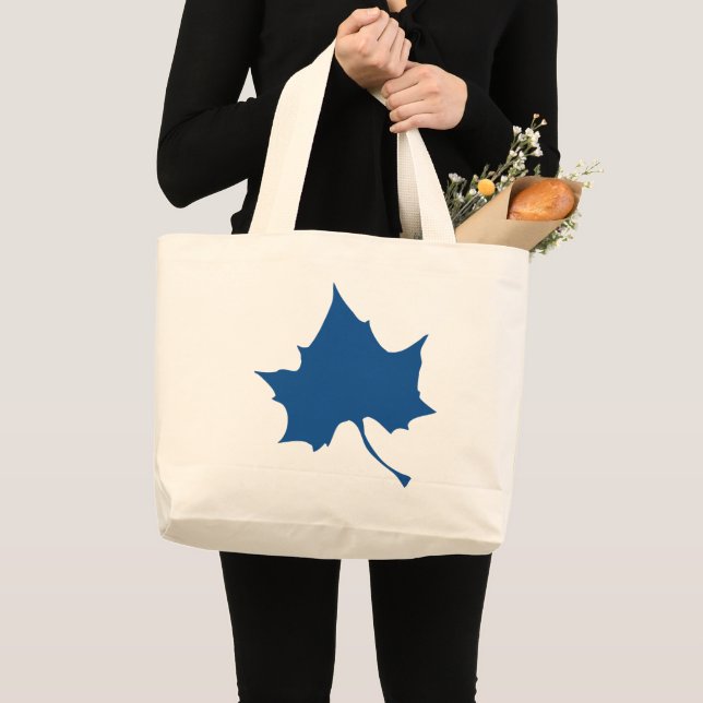 Grand Tote Bag Feuille d'état Indiana (Devant (produit))