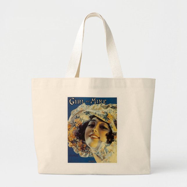 Grand Tote Bag Fille à moi (Devant)