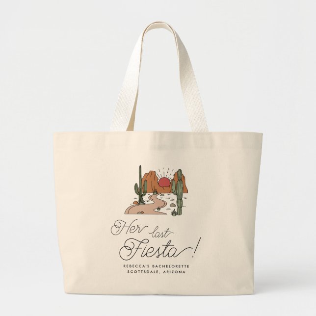 Grand Tote Bag Fin de semaine de la mini-Fiesta Desert (Devant)