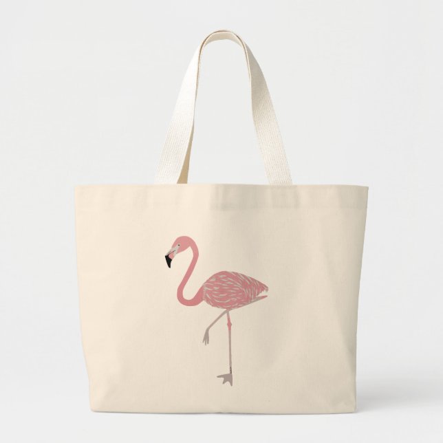 Grand Tote Bag Flamant rose Jumbo Fourre-tout (Devant)