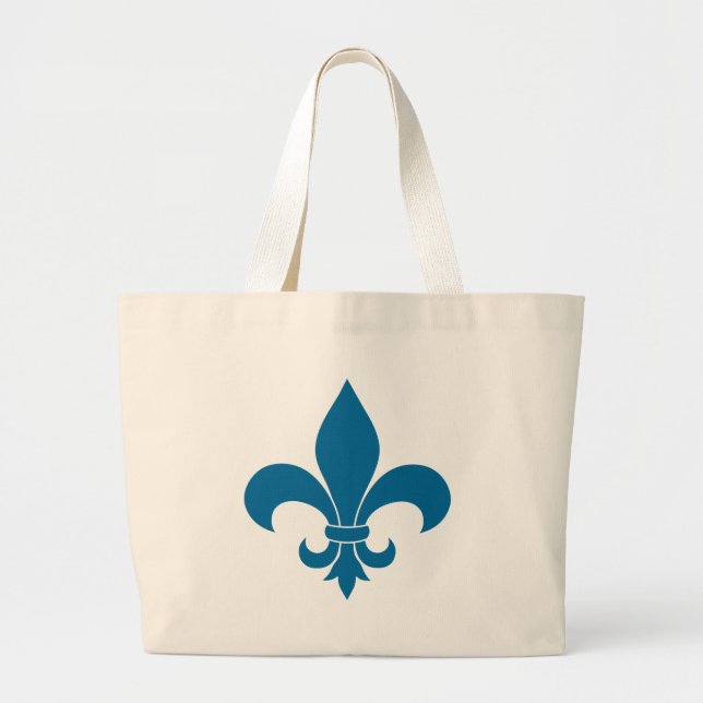Grand Tote Bag Fleur de lis Motif Classic (Devant)