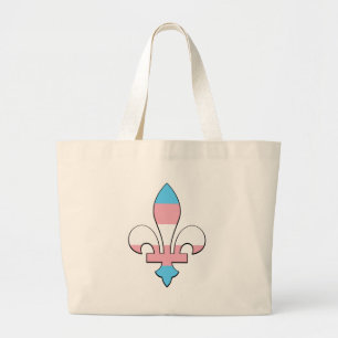 Grand Tote Bag Fleur de lis transgenre