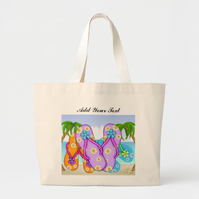 Grand Tote Bag Flip Flop Fourre-tout par SRF (Devant)