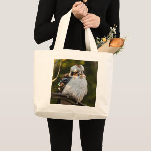 Grand Tote Bag Fluffed up riant kookaburra