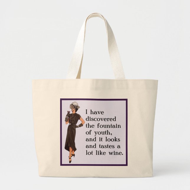 Grand Tote Bag Fontaine de la jeunesse (Devant)
