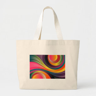 Grand Tote Bag fourre-tout jumbo multicolore.