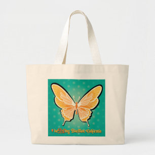 Grand Tote Bag Fourre-tout - Papillons Pop - Buellton.Art