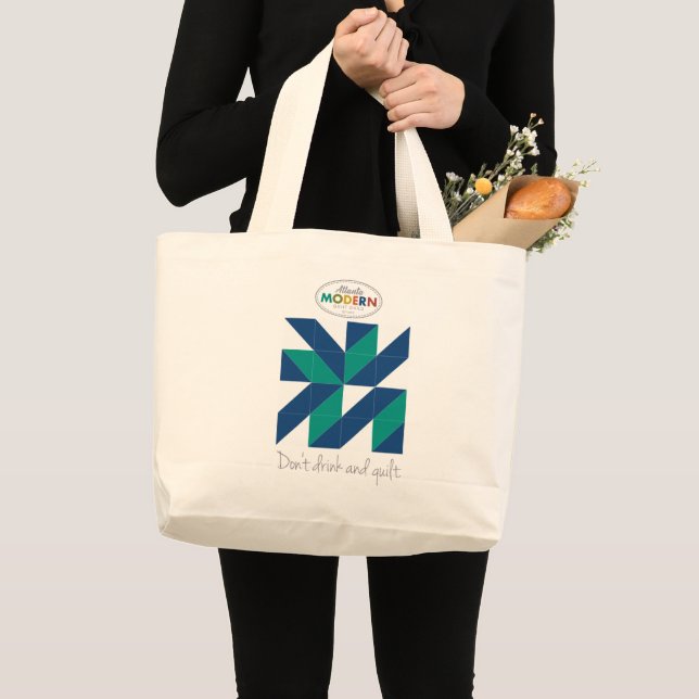 Grand Tote Bag Fourre-tout piquant bu par AMQG (Devant (produit))