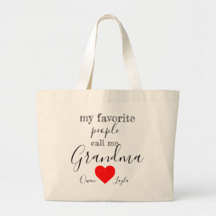 Grand Tote Bag Fourre-tout préféré de la grand-maman