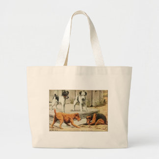 Grand Tote Bag Fox de cru, Fox de fil, Gallois, et terriers