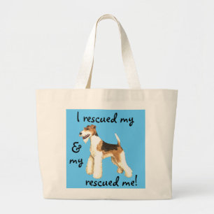Grand Tote Bag Fox Terrier de fil de délivrance