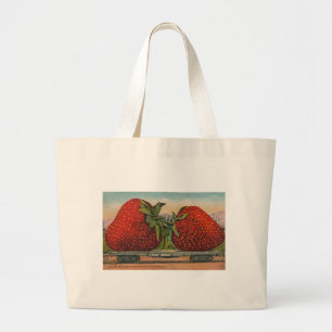 Grand Tote Bag Fraises Giant Fruit Antique Fruit Amusant