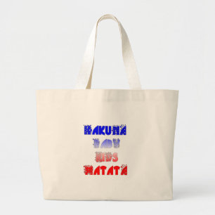 Grand Tote Bag Français Bébé Enfants Hakuna Matata.png