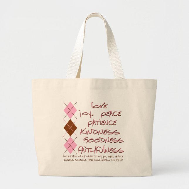 Grand Tote Bag fruit de l'esprit (Devant)