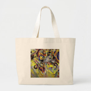 Grand Tote Bag Fugue peinture Abstraite par Kandinsky