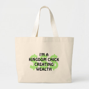 Grand Tote Bag Fun Christian KINGDOM CHICK Entrepreneur