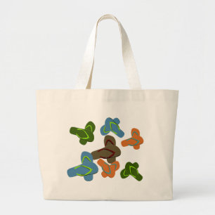 Grand Tote Bag Fun Fun Flip Flops été