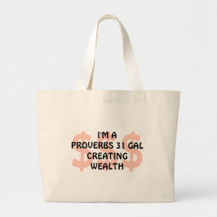 Grand Tote Bag Fun PROVERBS 31 GAL CRÉER RICHESSE Christian