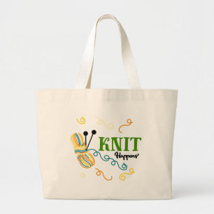 Grand Tote Bag Funny Knit Happens Tricot Project