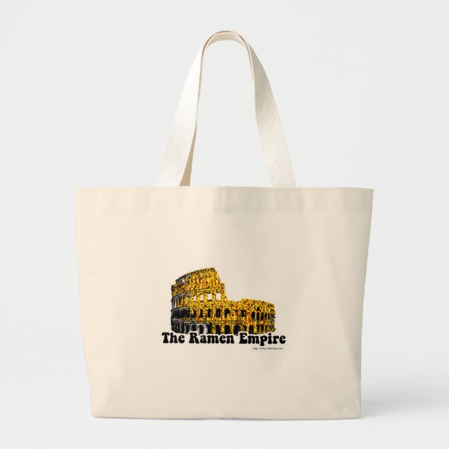 Grand Tote Bag Funny Ramen Empire Travel Parody Art (Devant)