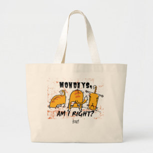 Grand Tote Bag Funny Yoga Orange Cats