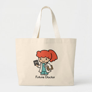 Grand Tote Bag Futur docteur - fille