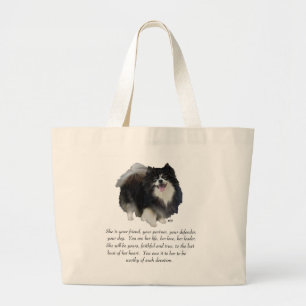 Grand Tote Bag Garde de Poméranie Femelle