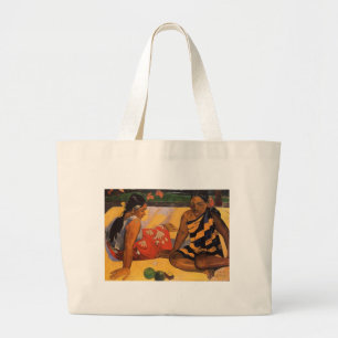 Grand Tote Bag Gauguin Polynésie Française Tahiti Femmes Peinture
