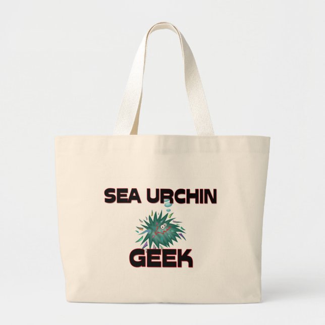 Grand Tote Bag Geek d'oursin (Devant)