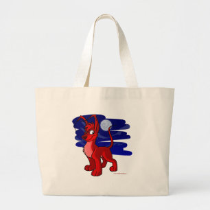 Grand Tote Bag Gelert rouge fier par clair de lune